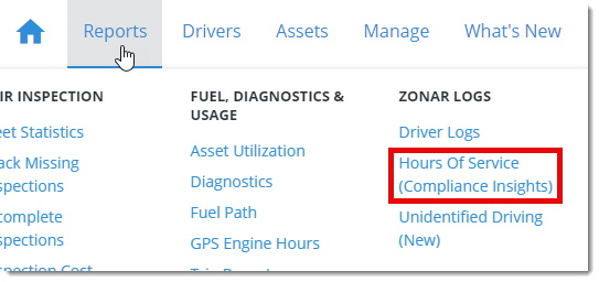 Driver Logs for ELD (New) – Zonar Systems Support