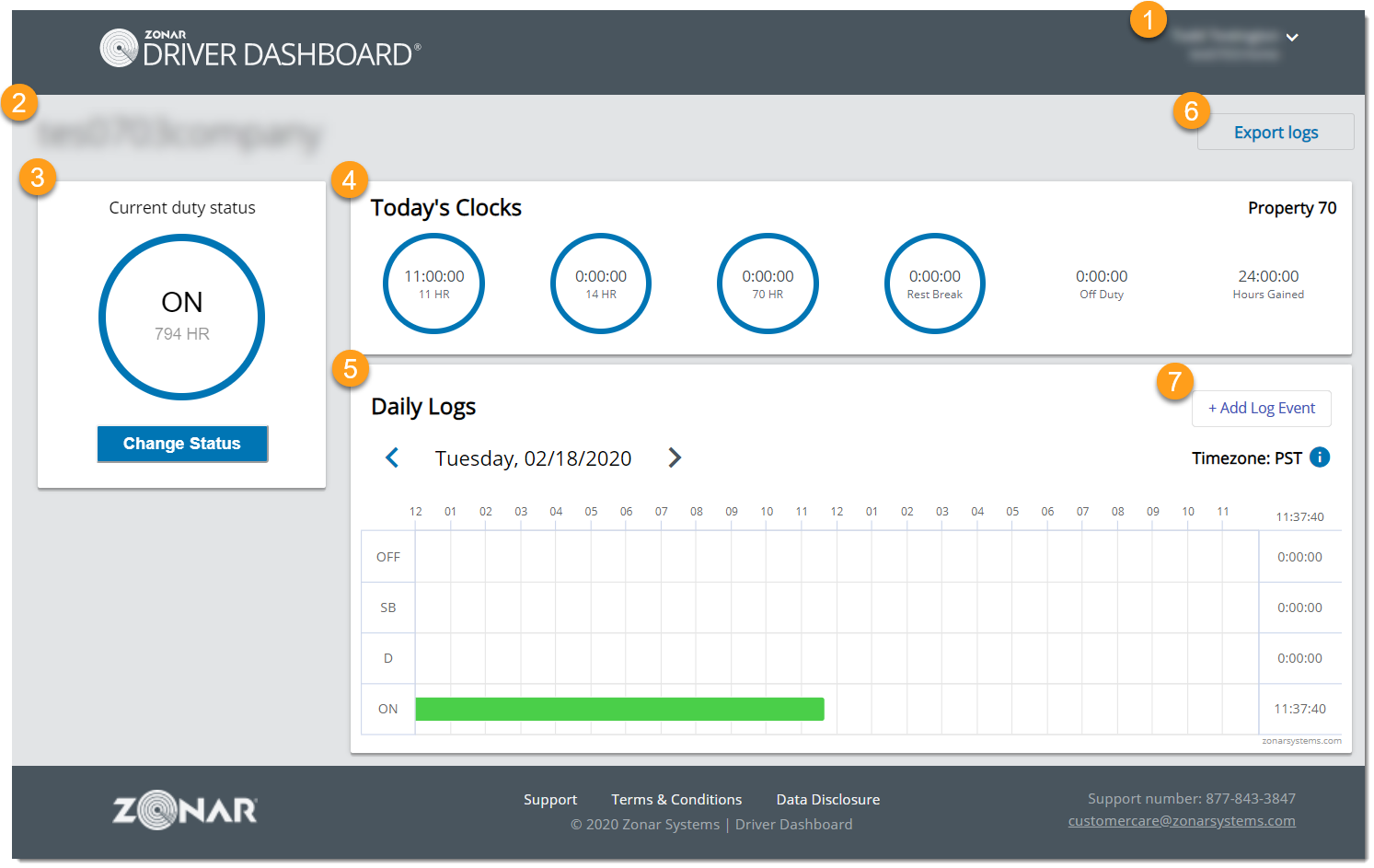Driver Dashboard Guide Zonar Systems Support